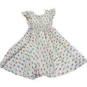 Dot Dot Smile Lucy Ice Cream Print Twirl Dress Girls 8/10